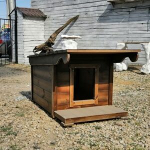 Будка для собаки 130х830х90 вид слева