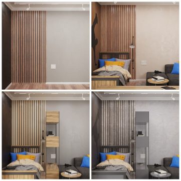 Деревянные панели на стену