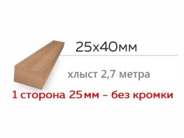 Рейка 25х40